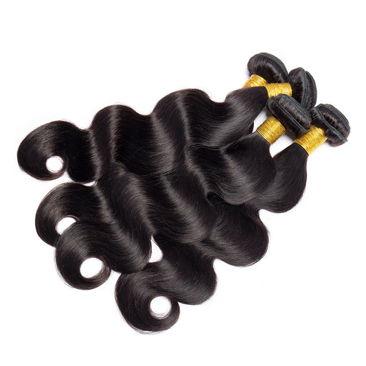 Megeen 360 Lace Frontal With Bundles Human Hair Body Wave 12A Remy Weave Hair Extensions With Hd Transparent Lace Frontal 30Inch