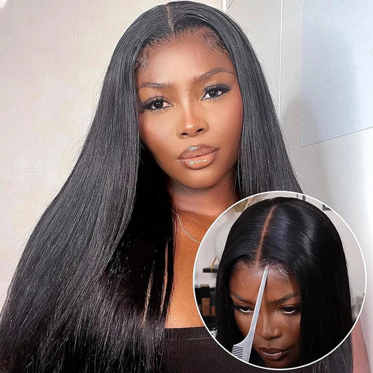Lace Front HD Glueless Wear and Go Wig, Cuticle Aligned Virgin Raw Indian Hair Wig,Unprocessed 100% 360 Full Lace Human Hair Wig
