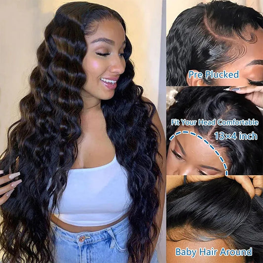 High Density Natural Curly Wig Long Vietnamese Raw 13x6 Hd Human Hair Lace Front Wig Unprocessed Deep Wave 5x5 Glueless Wigs
