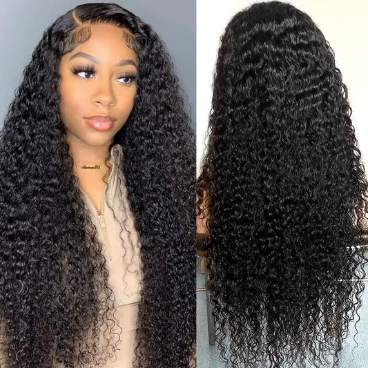 Glueless Brazilian Luxury Curly Wig, Cheap Curly Human Hair Wig Frontal Lace Human Hair Wigs