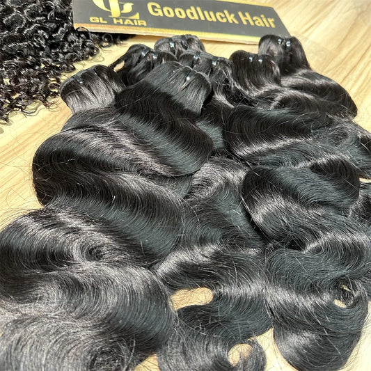 Super Double Drawn 30 inch Body Wave Human Hair Bundles 100% Brazilian Raw Human Hair 1/3/4 Bundles for Women 15A Thick Bundles