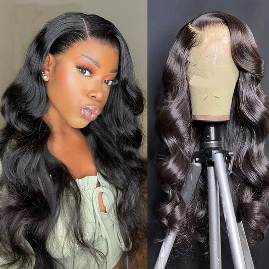 250% Density Body Wave Wig 13x4 HD Transparent Lace Frontal Human Hair Wig For Black Women YAWAWE Body Wave Lace Frontal Wigs