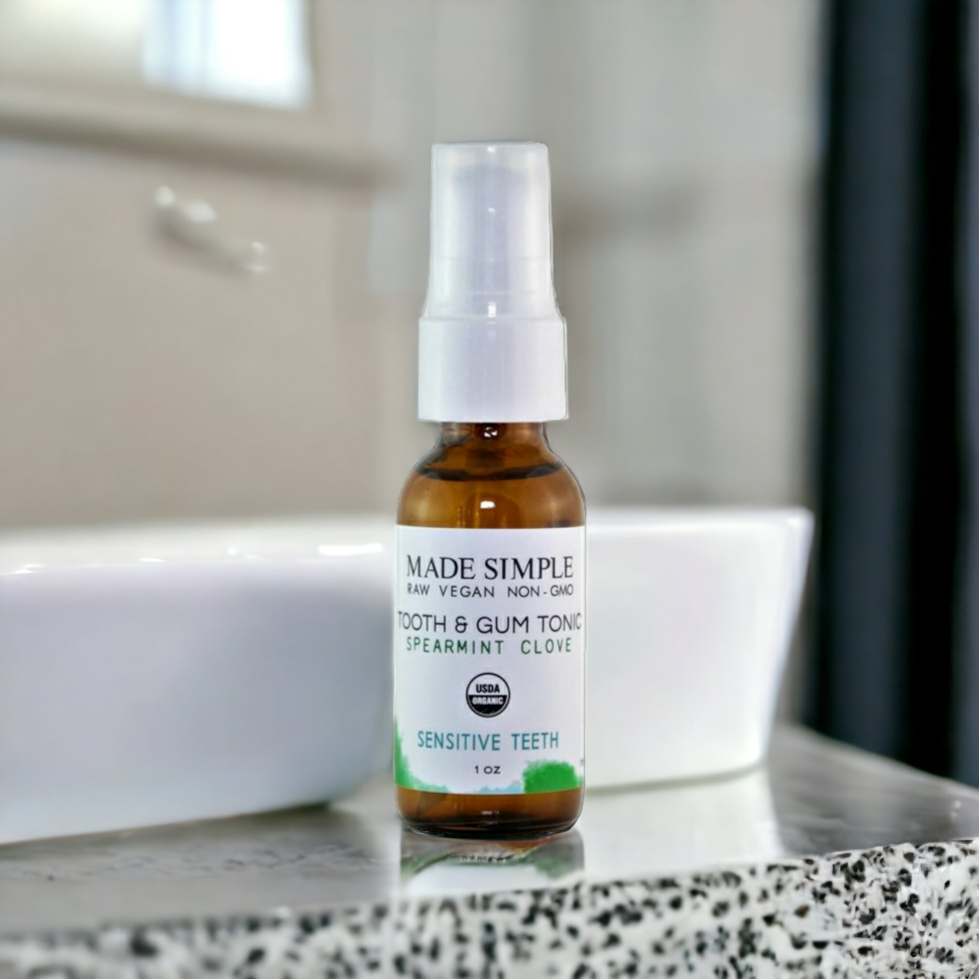 Spearmint Clove Tooth & Gum Tonic - Certified Organic, Vegan & Cruelty-free-2