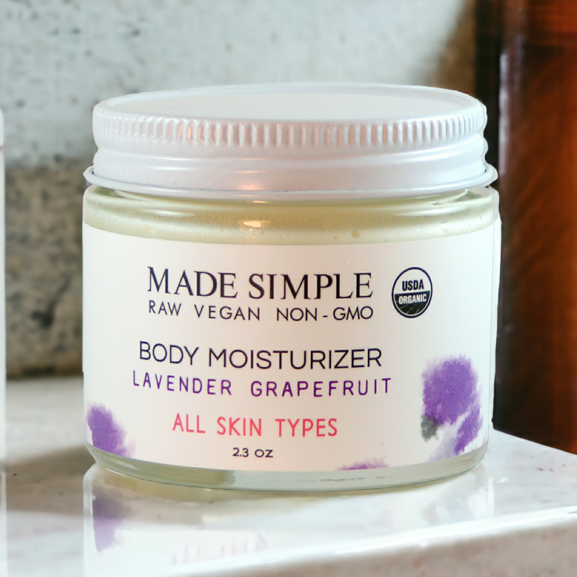Lavender Grapefruit Moisturizer - Certified Organic, Vegan & Cruelty-free-2