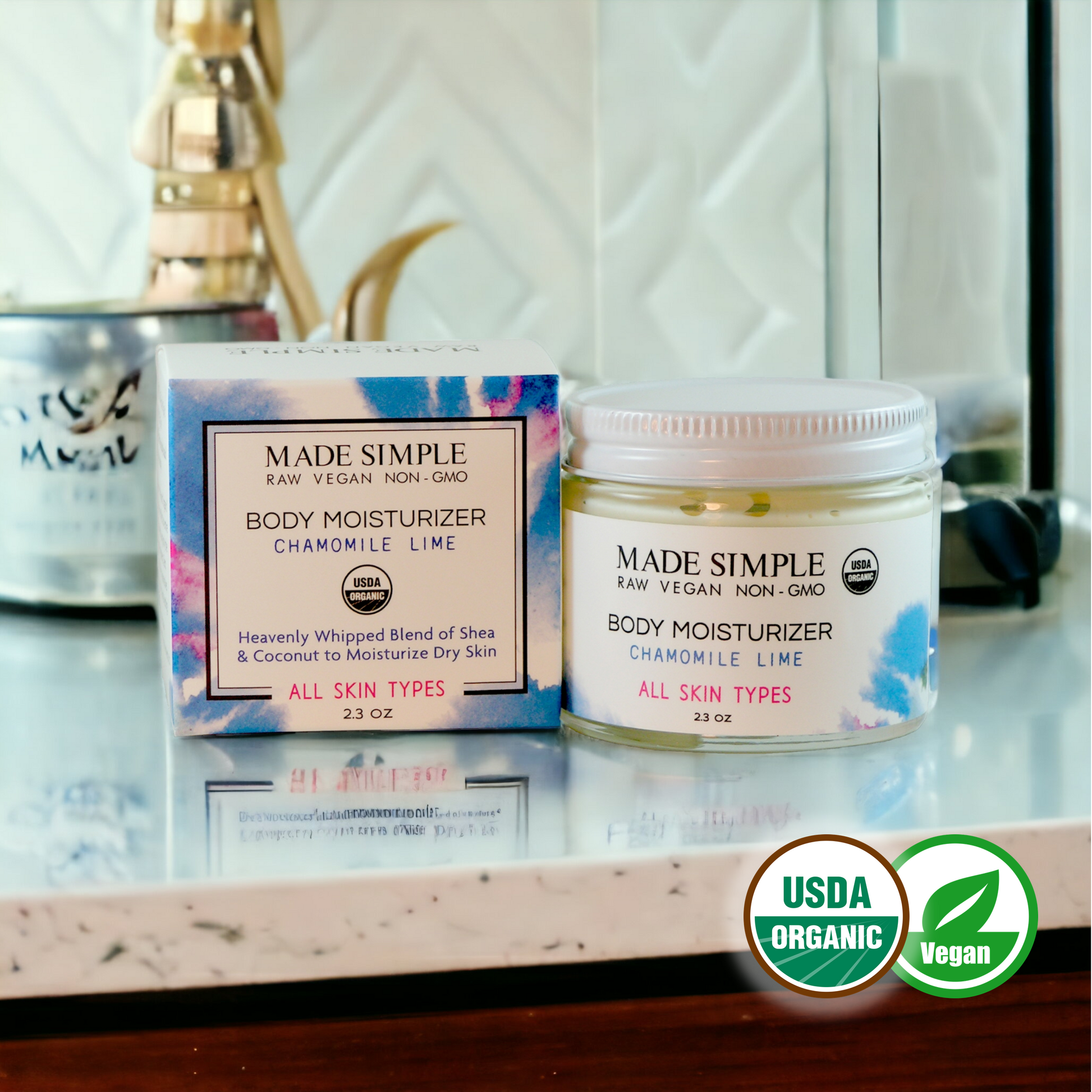 Chamomile Lime Moisturizer - Certified Organic, Vegan & Cruelty-free-0