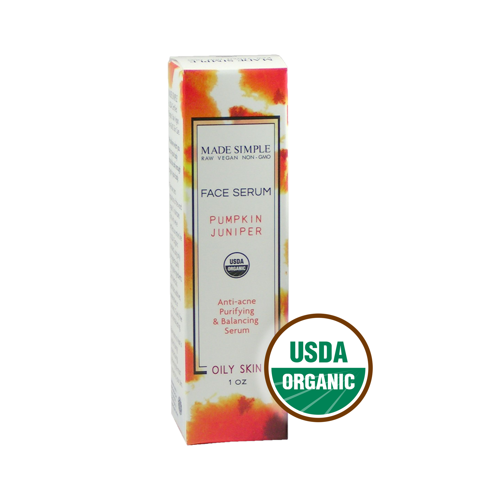 Pumpkin Juniper Face Serum for Oily Skin - Certified Organic, Vegan & Cruelty-free-2