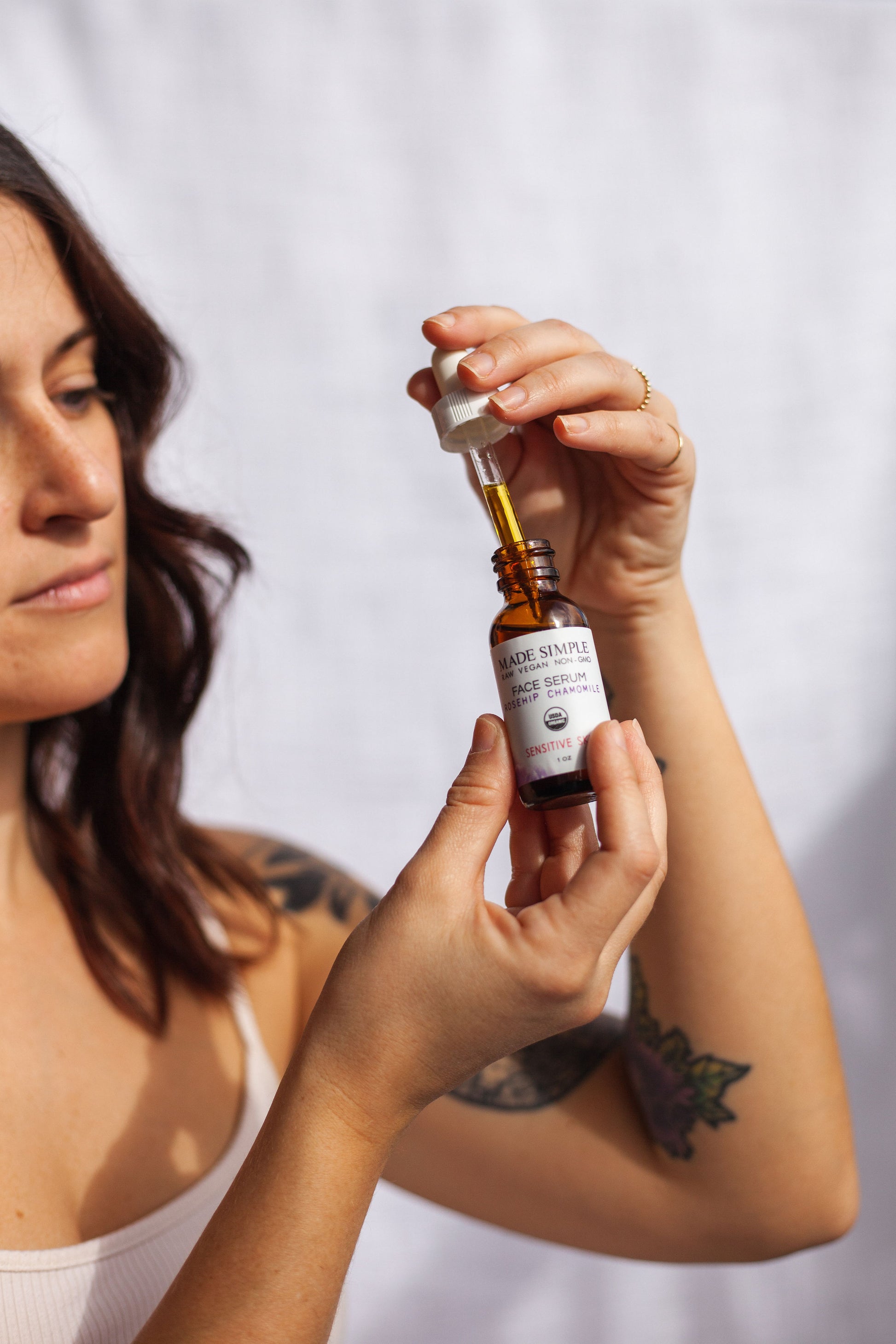 Rosehip Chamomile Face Serum for Sensitive Skin - Certified Organic, Vegan & Cruelty-free-5