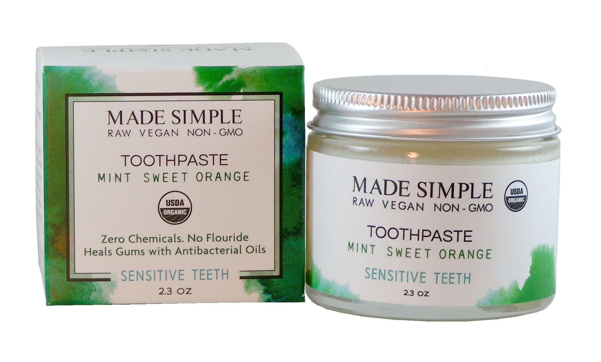 Mint Sweet Orange Toothpaste - Certified Organic, Vegan & Cruelty-free-1